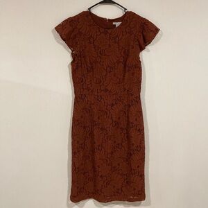 Brown lace dress